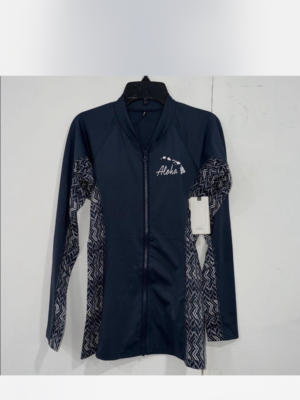 RIP CURL Island long sleeve Zip Rash Guard, M